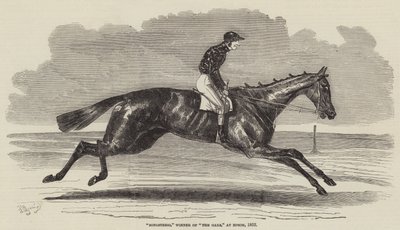 Songstress, vítěz The Oaks, v Epsom, 1852 od Benjamin Herring