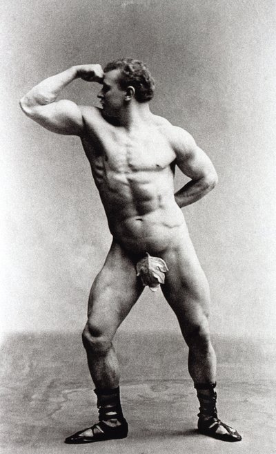 Německý kulturista Eugen Sandow od Benjamin J. Falk