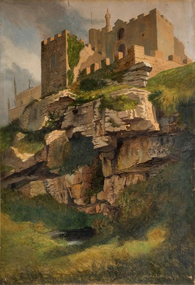Cliffs At Marazion, Cornwall, 1858. od Benjamin Johnson