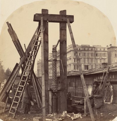 Stavba Mezinárodní výstavy v South Kensingtonu v roce 1862 (foto) od Benjamin L. Spackman