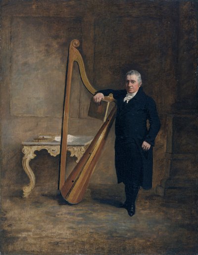 Harfistka rodiny Corbetů z Griffith Owen, kolem roku 1812 (olej na plátně) od Benjamin Marshall
