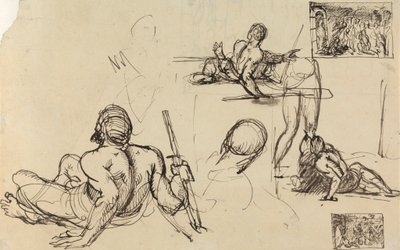 Figurální studie muže vstávajícího ze země od Benjamin Robert Haydon