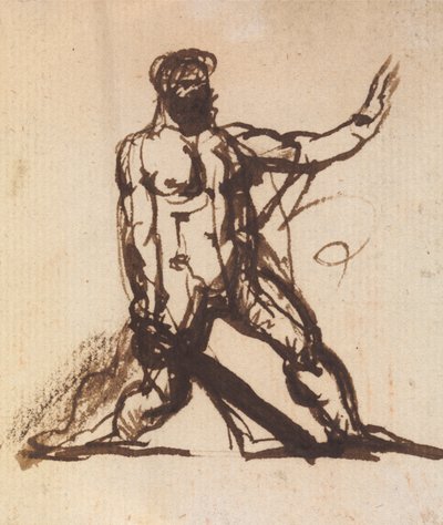 Studie nahého muže od Benjamin Robert Haydon