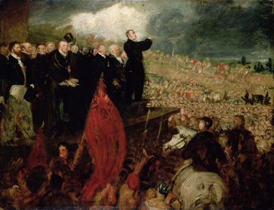 Setkání odborů na Newhall Hill, Birmingham, 16. května 1832 od Benjamin Robert Haydon