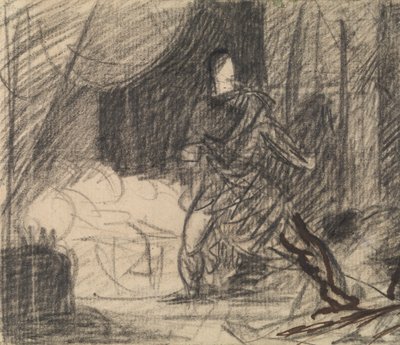 Vražda Duncana - Macbeth s tělem (a Lady Macbeth se blíží) od Benjamin Robert Haydon