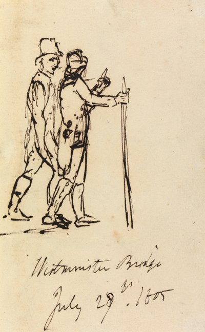 Westminsterský most od Benjamin Robert Haydon