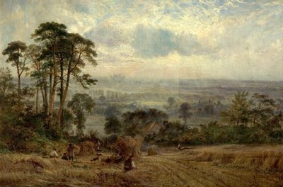 Cornfields, Wollaton Hall, Nottingham, 19. století od Benjamin Shipman