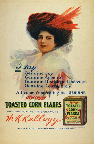 Plakát pro Kelloggs Cornflakes, 1910 od Benjamin Tichtman