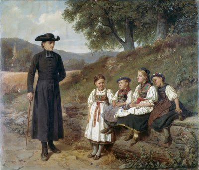 Letní neděle od Benjamin Vautier