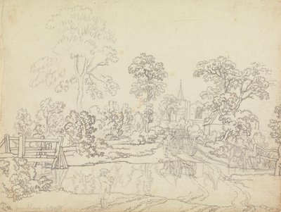 Ford ve Wrenthamu, Suffolk od Benjamin West