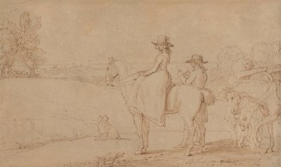 Umělec skicující ve Windsor Parku od Benjamin West