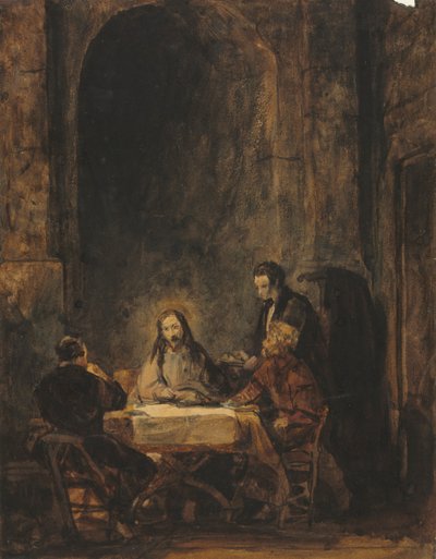 Kristus v Emauzích. od Benjamin West