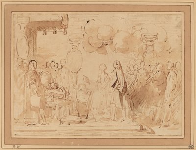 George III Obnovení královské moci v roce 1789 od Benjamin West