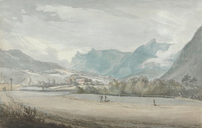 Horská krajina s postavami od Benjamin West