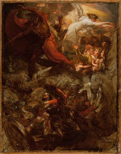 Faraon a jeho hostitel Ztraceni v Rudém moři, 1792 a po roce 1800 od Benjamin West