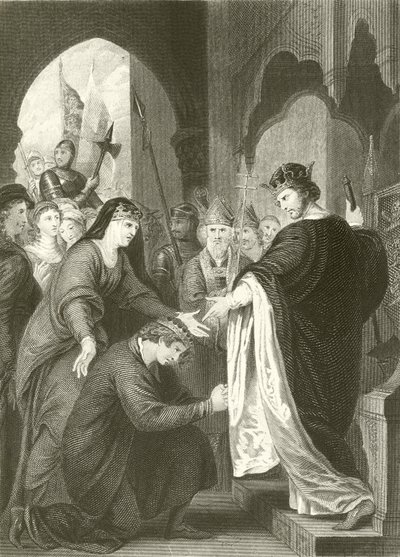 Podřízení prince Johna Richardu I od Benjamin West