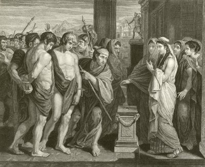 Pylades a Orestes od Benjamin West