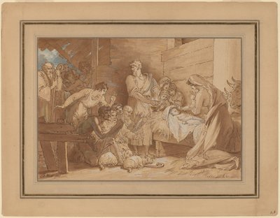 Klanění pastýřů od Benjamin West