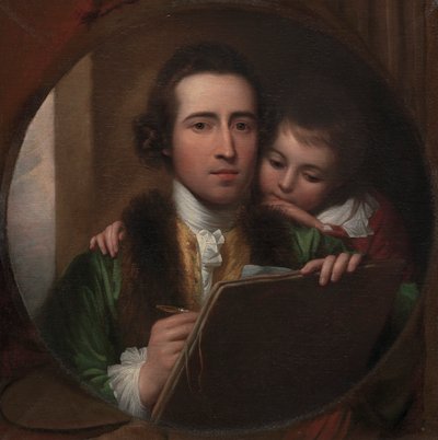 Umělec a jeho syn Raphael od Benjamin West