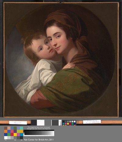 Umělcova manželka Elizabeth a jejich syn Raphael od Benjamin West