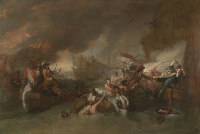 Bitva u La Hogue od Benjamin West