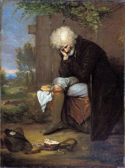 Poutník oplakávající svého mrtvého osla od Benjamin West