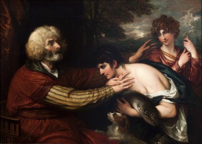 Tobiáš léčí slepotu svého otce od Benjamin West