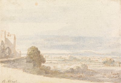 Windsorský velký park z terasy zámku od Benjamin West