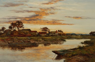 Večer na Severnu, 1897 od Benjamin Williams Leader