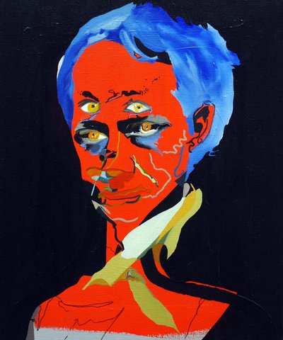 50 významných spisovatelů v dějinách : Charles Baudelaire, 2015 (olej a akryl na plátně) od Benoit Erwann Boucherot