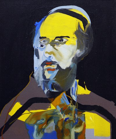 50 významných spisovatelů v historii : Paul Verlaine, 2015 (olej a akryl na plátně) od Benoit Erwann Boucherot