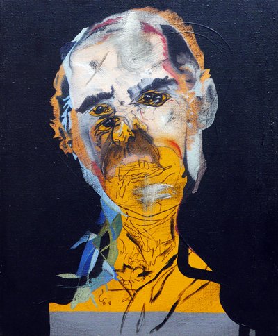 50 významných spisovatelů v dějinách : Philip Roth, 2015 (olej a akryl na plátně) od Benoit Erwann Boucherot