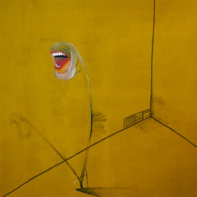 La colère, panel 2, 2016 (olej a akryl na plátně) od Benoit Erwann Boucherot