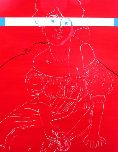 Slečna N. 2, 2000 (olej na plátně) od Benoit Erwann Boucherot