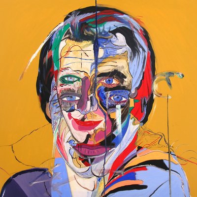 Sébastien bleu, 2000 (olej na plátně) od Benoit Erwann Boucherot