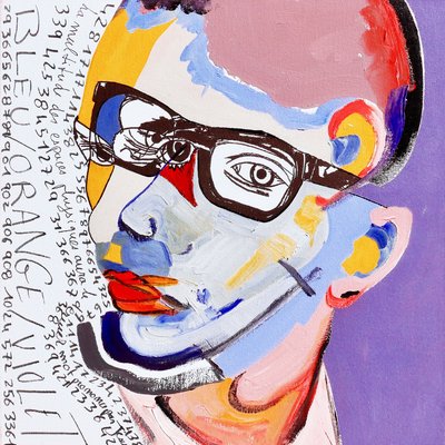 Surportrét: Kurt Cobain  Yves Saint-Laurent, 2019 (olej na plátně) od Benoit Erwann Boucherot