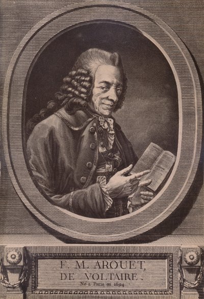 Voltaire, francouzský spisovatel a filozof, c18. století 1894 od Benoit Louis Henriquez