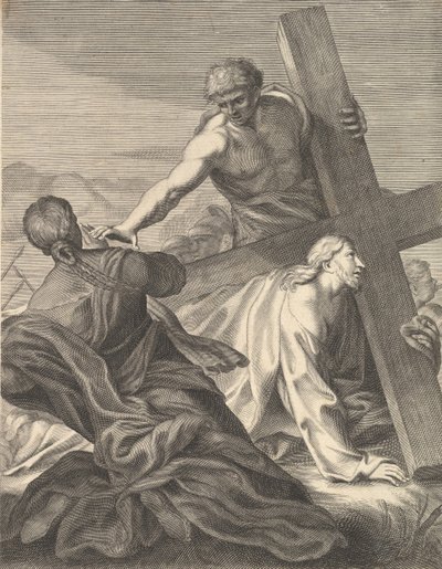 Kristus nesoucí kříž, 1680-1719. od Benoit Thiboust