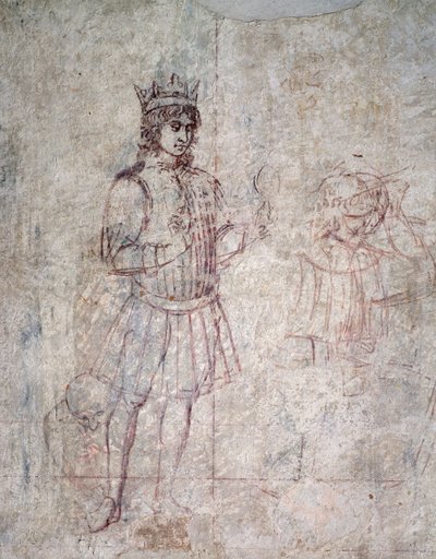 Klanění tří králů, detail sinopie od Benozzo di Lese di Sandro Gozzoli