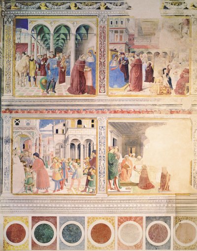 Epizody ze života svatého Augustina, 1463-65 (viz také 192535, 192549, 192550, 192552, 192553, 192554) od Benozzo di Lese di Sandro Gozzoli