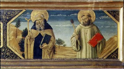 Svatý Antonín Opat a svatý Benedikt (panel) (detail 78957) od Benozzo di Lese di Sandro Gozzoli