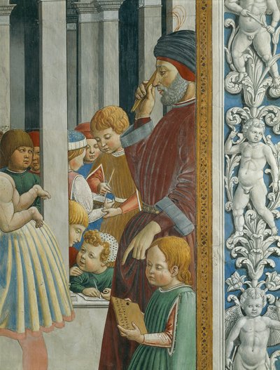 Příběhy svatého Augustina: Učitel a žáci od Benozzo di Lese di Sandro Gozzoli