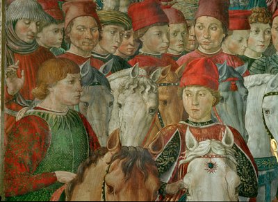 Klanění mudrců (freska) od Benozzo di Lese di Sandro Gozzoli