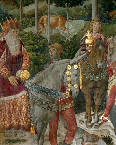 Klanění mudrců (freska) od Benozzo di Lese di Sandro Gozzoli