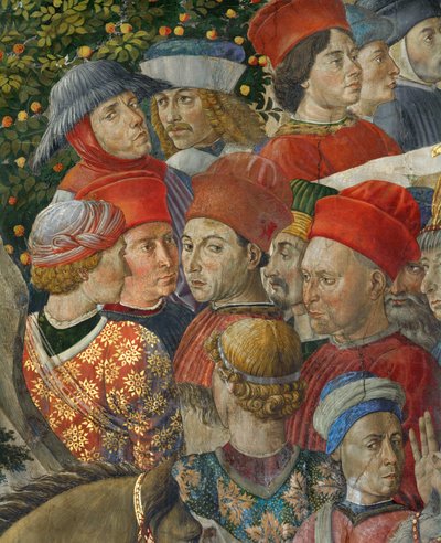 Klanění mudrců (freska) od Benozzo di Lese di Sandro Gozzoli