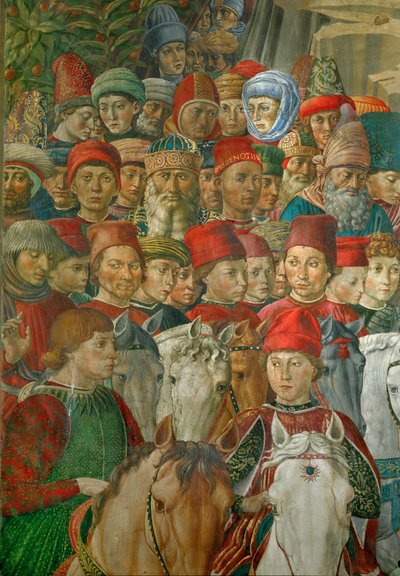 Klanění mudrců (freska) od Benozzo di Lese di Sandro Gozzoli