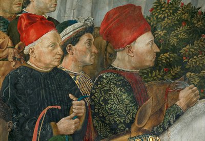 Klanění mudrců (freska) od Benozzo di Lese di Sandro Gozzoli