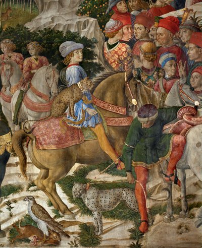 Klanění mudrců (freska) od Benozzo di Lese di Sandro Gozzoli