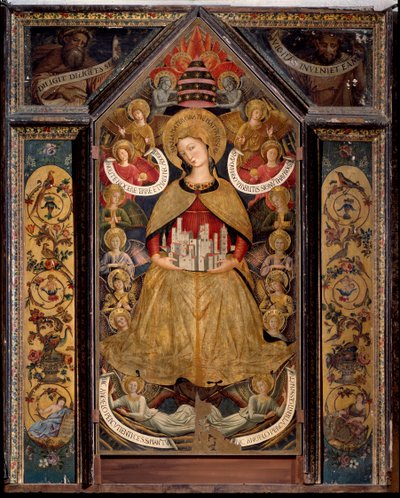 Panna andělů (olej na desce od Benozzo di Lese di Sandro Gozzoli