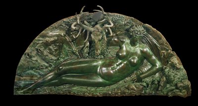 La nymphe de Fontainebleau - nymfa z ... od Benvenuto Cellini